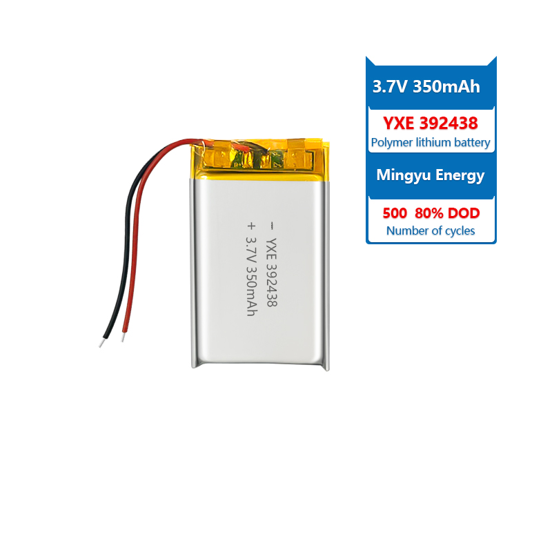 3.7 V Li-ion Battery 392438-350mah
